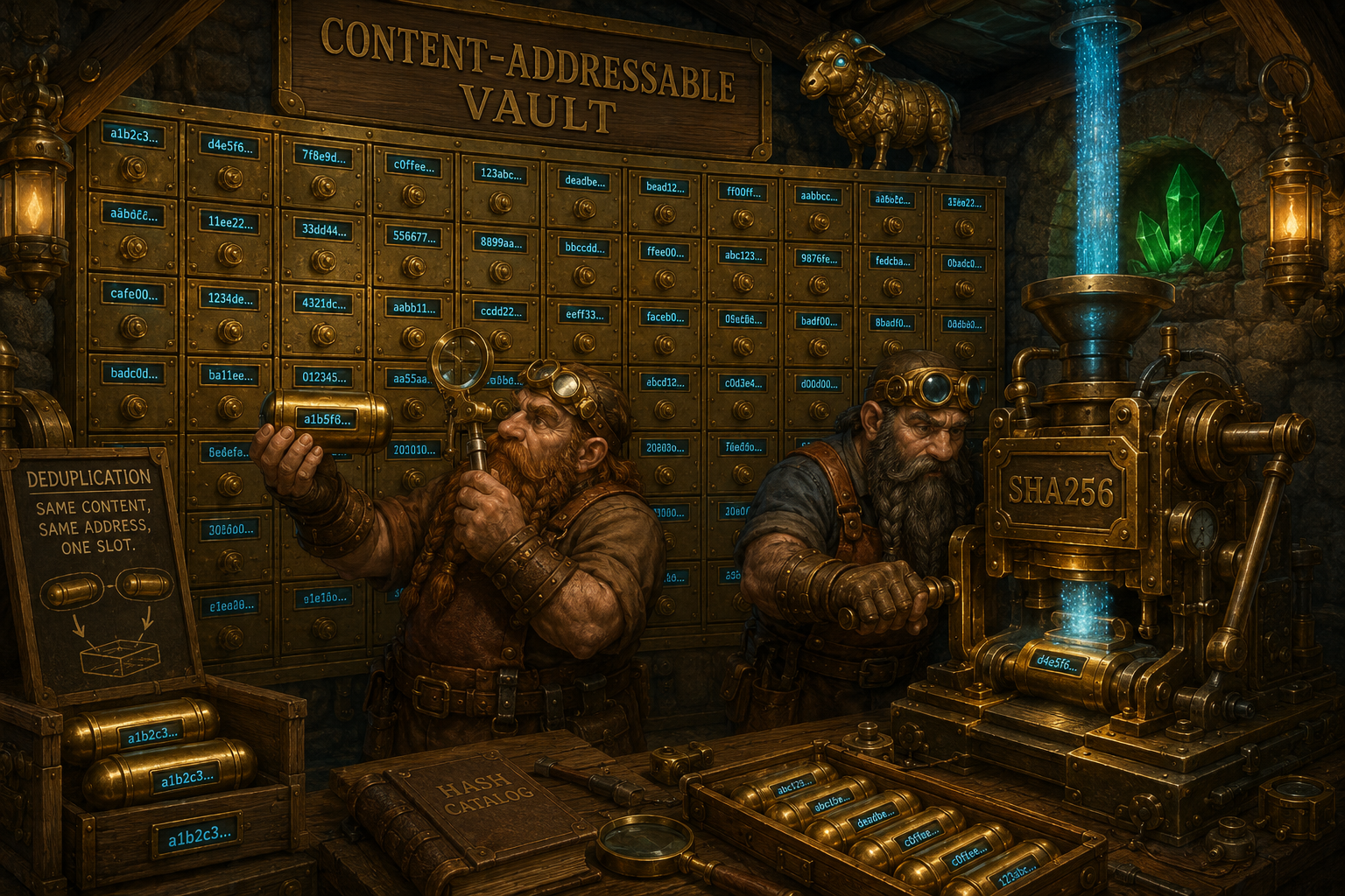 Content-Addressable Storage: SHA256 as the Key