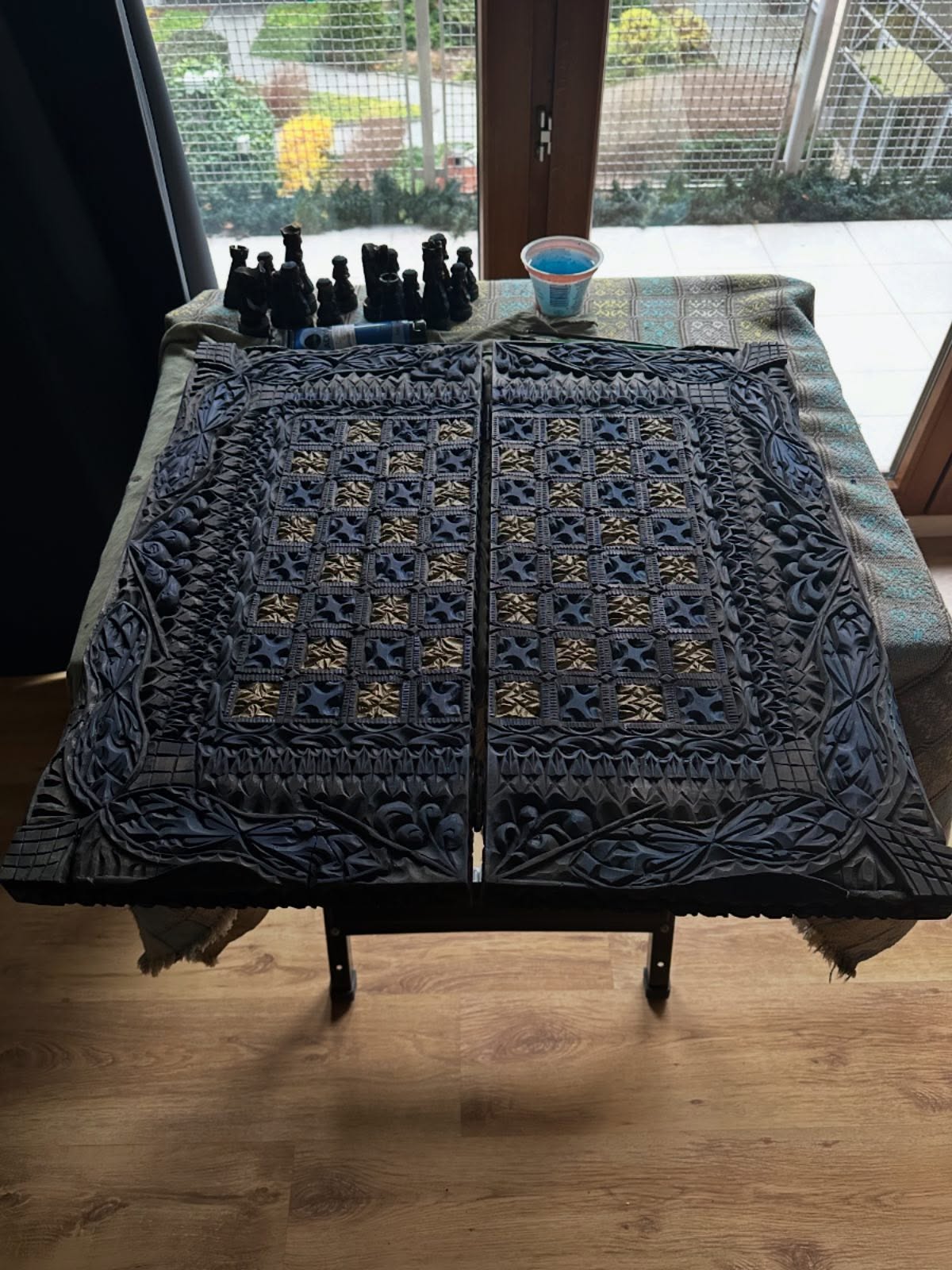 Colored chess surface Colored chess surface